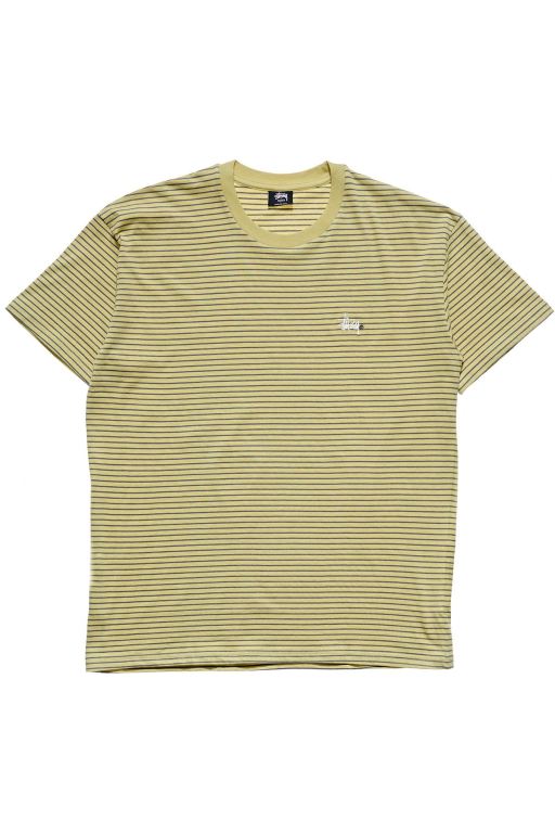 Stussy Mens Emerald Stripe SS T Shirt Green - ANJXU6519